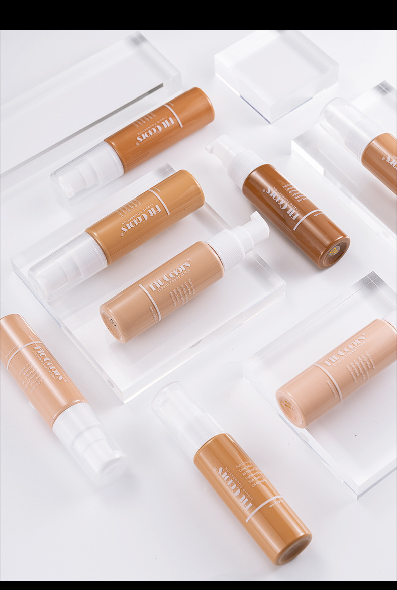Fit Colors 8-color foundation is easy to push away, holding makeup, matte, concealer, face repairing, liquid foundation,_voghion.com