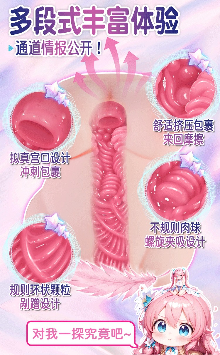 Jiuai Male Masturbator Half-Body Doll TPE Manual Real-Feel Adult Toy — detail image 17