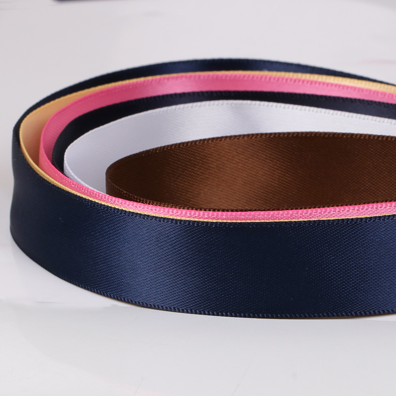 Encrypted polyester ribbon gift packaging weaving tape, cake box colorful ribbon wedding celebration decoration silk ribbon satin ribbon wholesale DIY