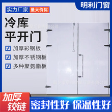厂家制作冷库平开门双开门洁净上升门半埋全埋门净化门