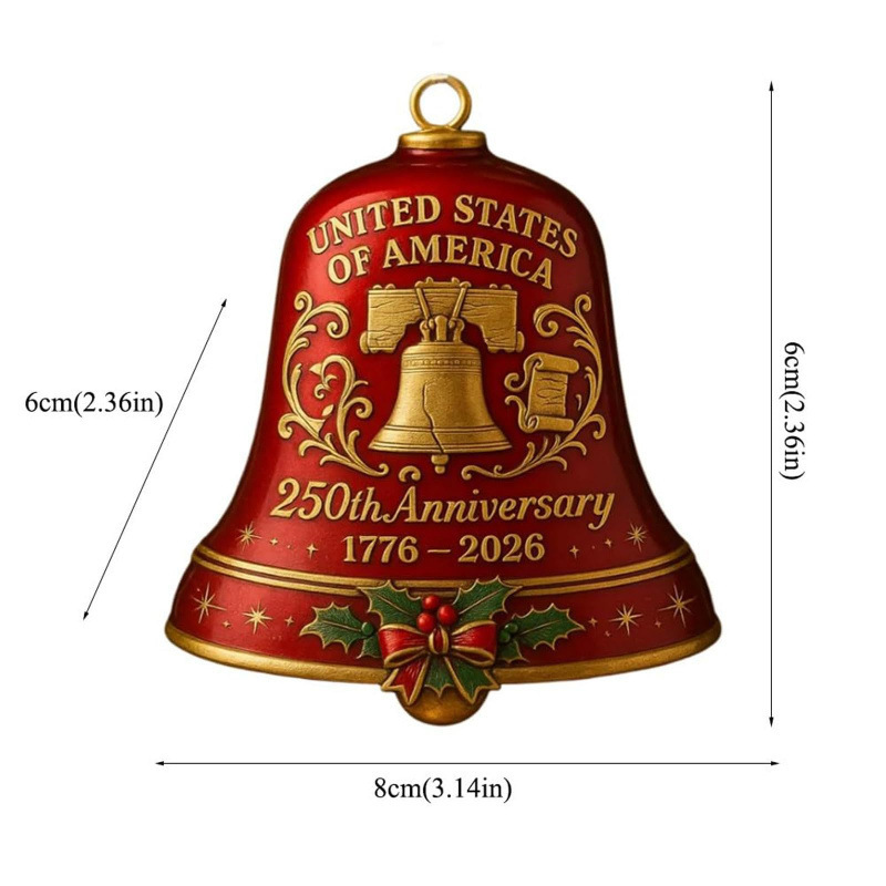 United States 250th Anniversary Bell Ornament美国250周年纪念|undefined