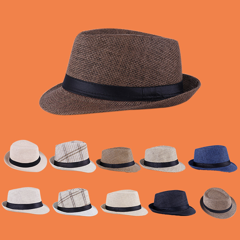 Wholesale Men's Hats, Middle-Aged and Elderly Sun Hats, Retro British Jazz Hats, Elderly Casual Hats, Sunshade Breathable Adult Hats Wholesale Men's Hats, Middle-Aged and Elderly Sun Hats, Retro British Jazz Hats, Elderly Casual Hats, Sunshade Breathable Adult Hats