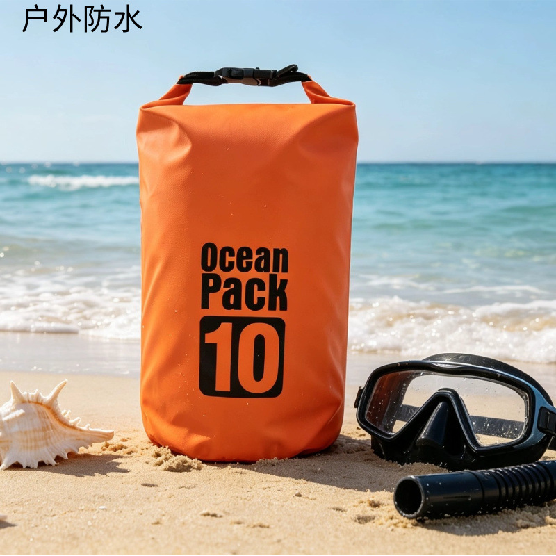 In-Stock Cross-Border Outdoor Rafting Waterproof Bag Pvc Mesh Waterproof Bucket Bag for River Trekking and Water Festival