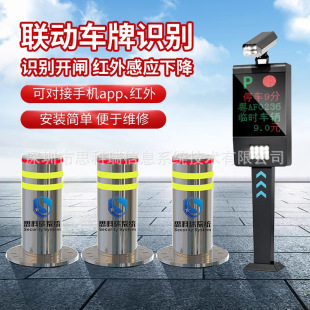 Remote control electro-hydraulic lifting column automatic lifting column residential anti-collision isolation pile warning column pile roadblock