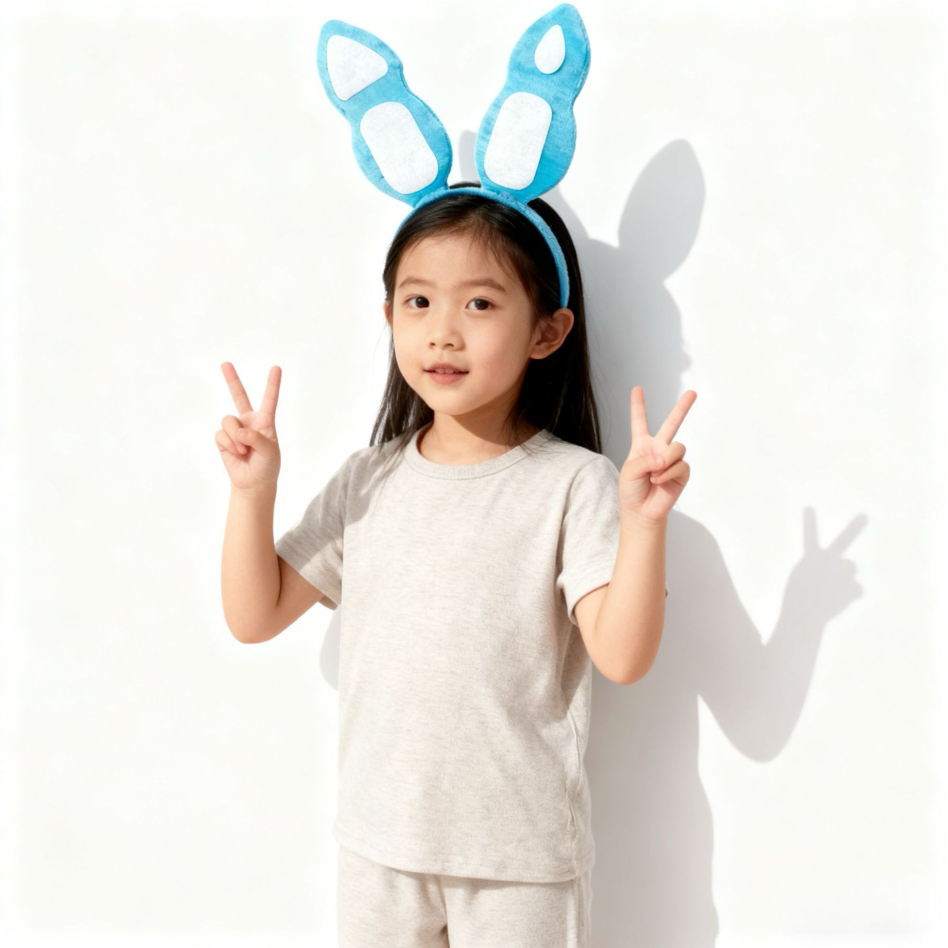 Cross-Border Halloween Animal Headbands, Plush Children's Rabbit Ears Cartoon Headwear, Handmade Hair Accessories for Women, Headband Accessories