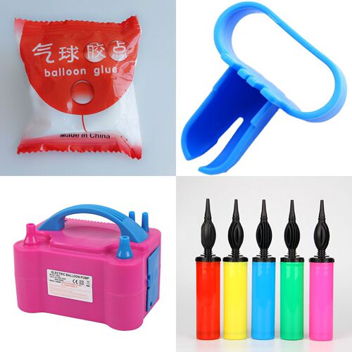 Balloon tool kit masking tape dispensing hand push pump plum blossom clip balloon knotter sealing artifact