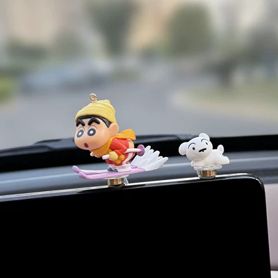 Car Interior Accessories Dashboard Cute – Car ornaments - original-sleigh-shin-chan-little-white-dog