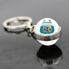 Football double-sided chain, glossy pendant, keychain, souvenir, 2022