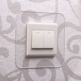 Switch Wall Sticker Frame Cover to Hide Ugly, No-Stick Socket, Transparent Wall Sticker, Creative Anti-Dirty Decorative Protective Cover, Protective Sticker