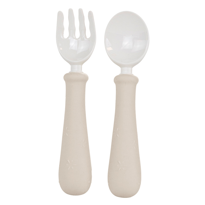 고래 PPSU 긴 손잡이 포크 숟가락 카키