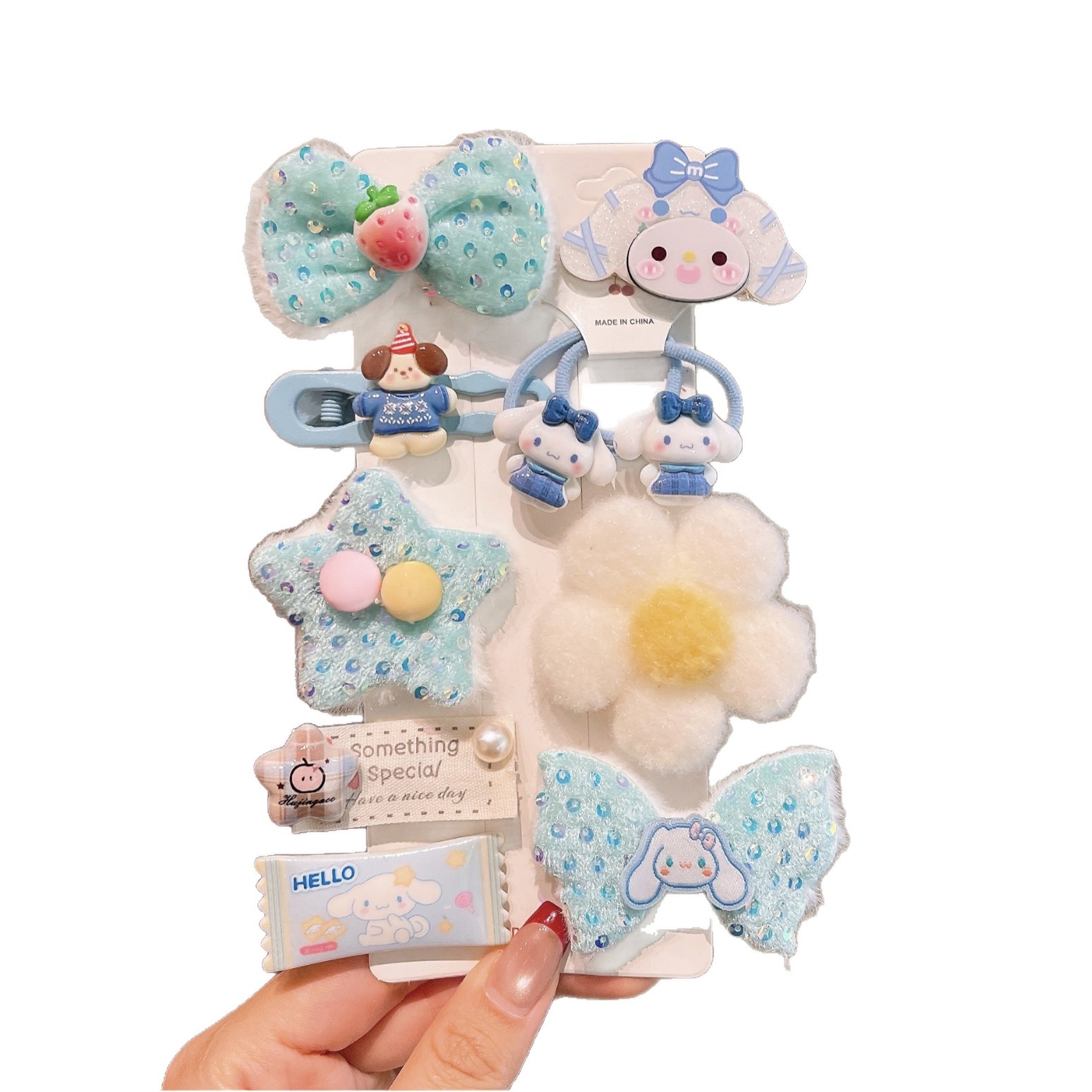 Otoño y invierno peludo clip para el cabello niñas adorables accesorios para el cabello niñas tarjetas de cabello tiernas clip para el cabello de niños