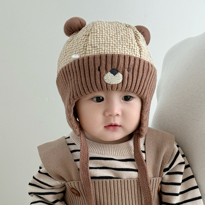 婴儿帽子秋冬季男女宝宝护耳帽冬季保暖加厚可爱婴幼儿套头帽儿童|undefined