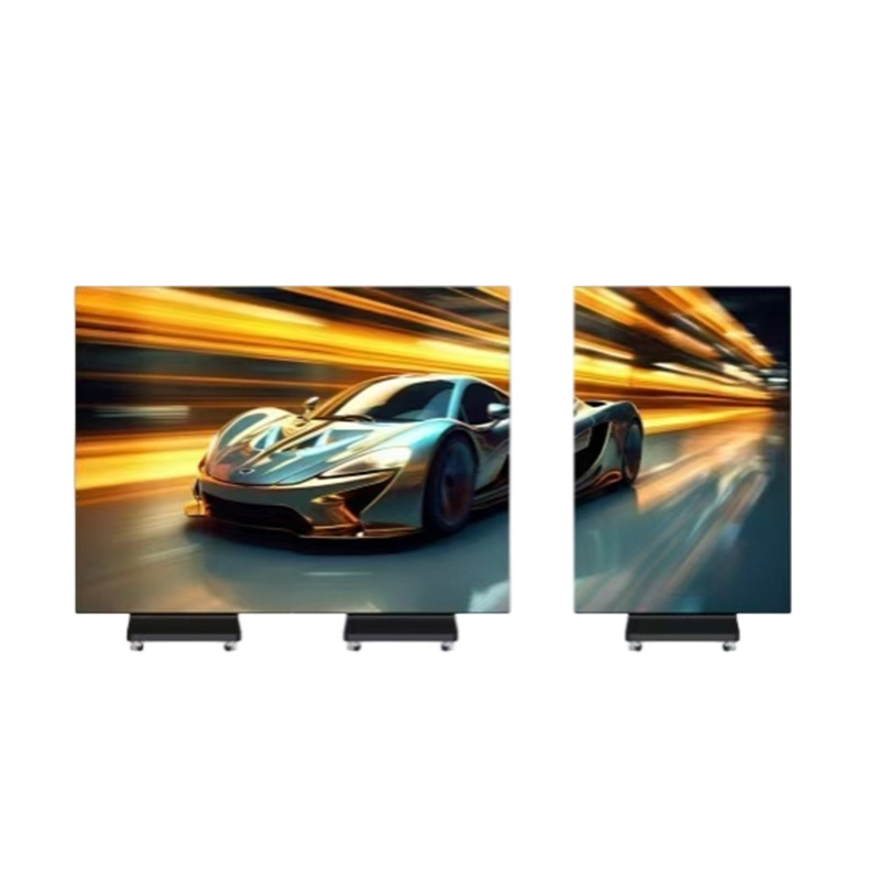 Pantalla LED de Cartel Triple Plegable GOB Doble Cara Anticolisión a Todo Color para Publicidad