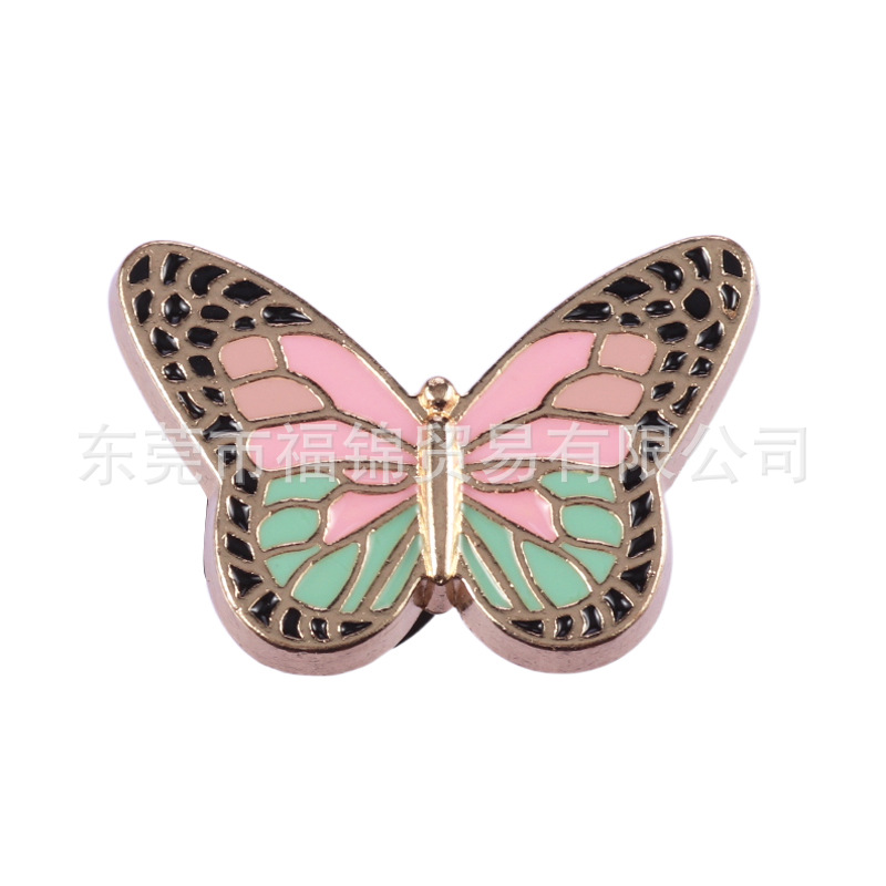 Nuevos accesorios de zapatos de hormigón, botones de zapatos de fruta metálica, accesorios de zapatos de flores del centro comercial