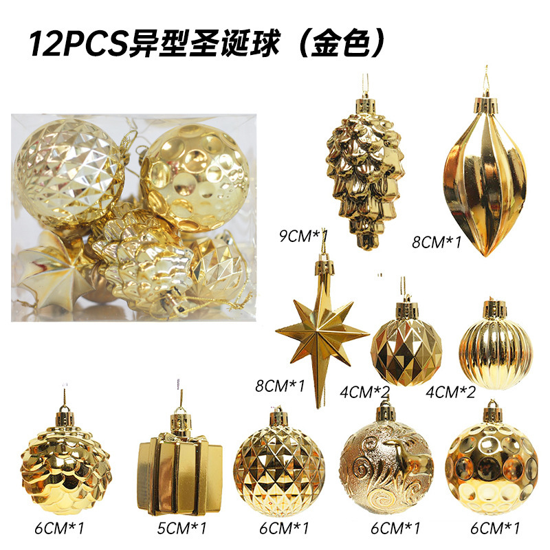 Bola de Navidad árbol de Navidad adornos de decoración colgante de bola de colores accesorios de material de Navidad DIY decoración de Navidad al por mayor