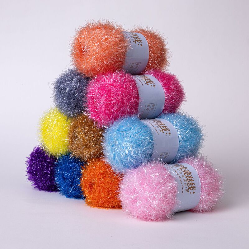 Double-Sided Thick Glass Fiber Yarn, Shiny Thread for Handmade Weaving, DIY Hair Clips, Hairpins, Doll Accessories, and Bag Yarn Double-Sided Thick Glass Fiber Yarn, Shiny Thread for Handmade Weaving, DIY Hair Clips, Hairpins, Doll Accessories, and Bag Yarn
