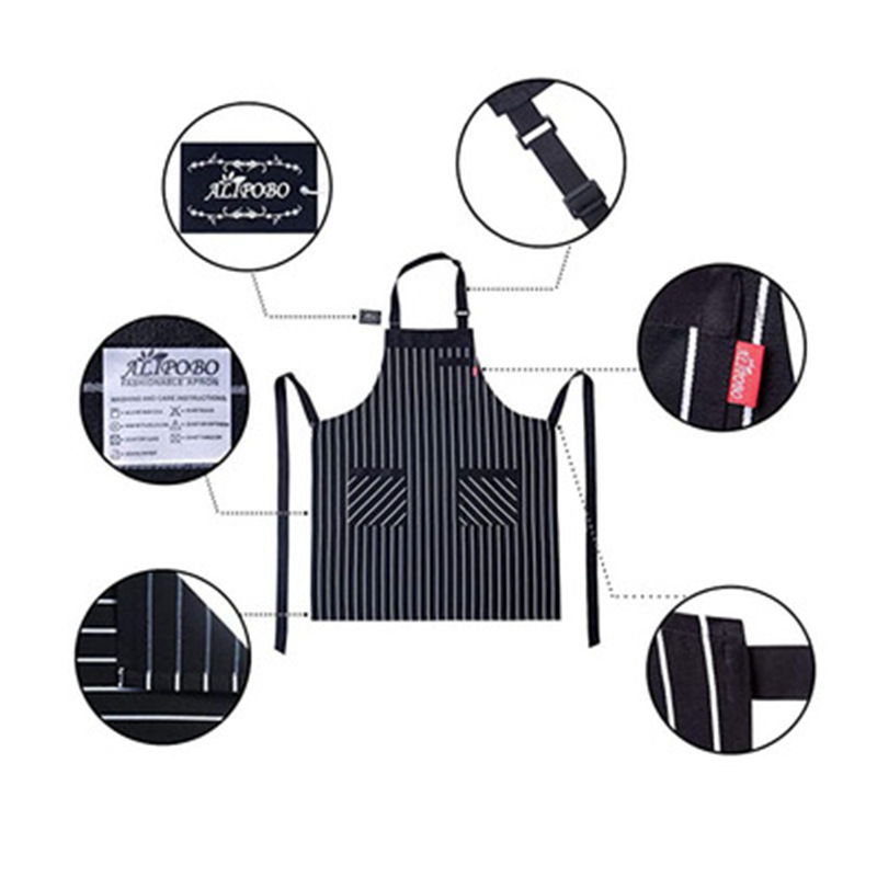 Amazon publicidad halter delantal logotipo personalizado cafetería artista floral restaurante ropa de trabajo cocina hogar delantal