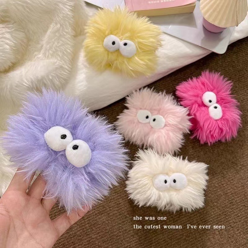 Nuevo lindo divertido feo lindo ojos grandes lavado de cara correa de muñeca de felpa absorbente fuerte lavado de cara impermeable y a prueba de humedad pulsera