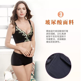 薄杯美容院高端内衣白富美玻尿酸记忆软托上托聚拢收副乳五排扣DE