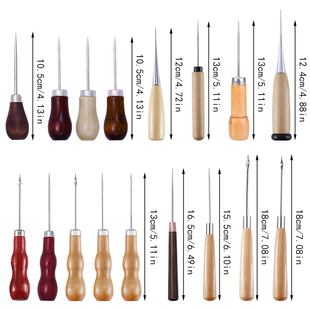 ✅ Shoe Repair Awl, Handmade Awl, Wooden Handle Awl, Copper Awl, Leather Making, Leather Punching, Thousand-Piece Gourd