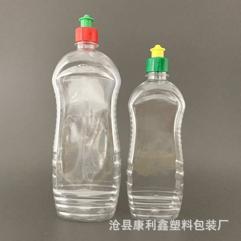 Plastic transparent detergent bottle 400...