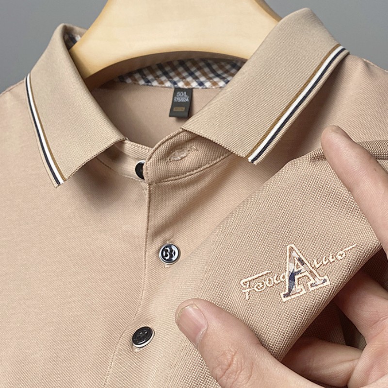(Soporte de entrega de una sola pieza) verano nuevos hombres de manga corta de solapa más tamaño camisa de polo fábrica al por mayor camisa de comercio exterior