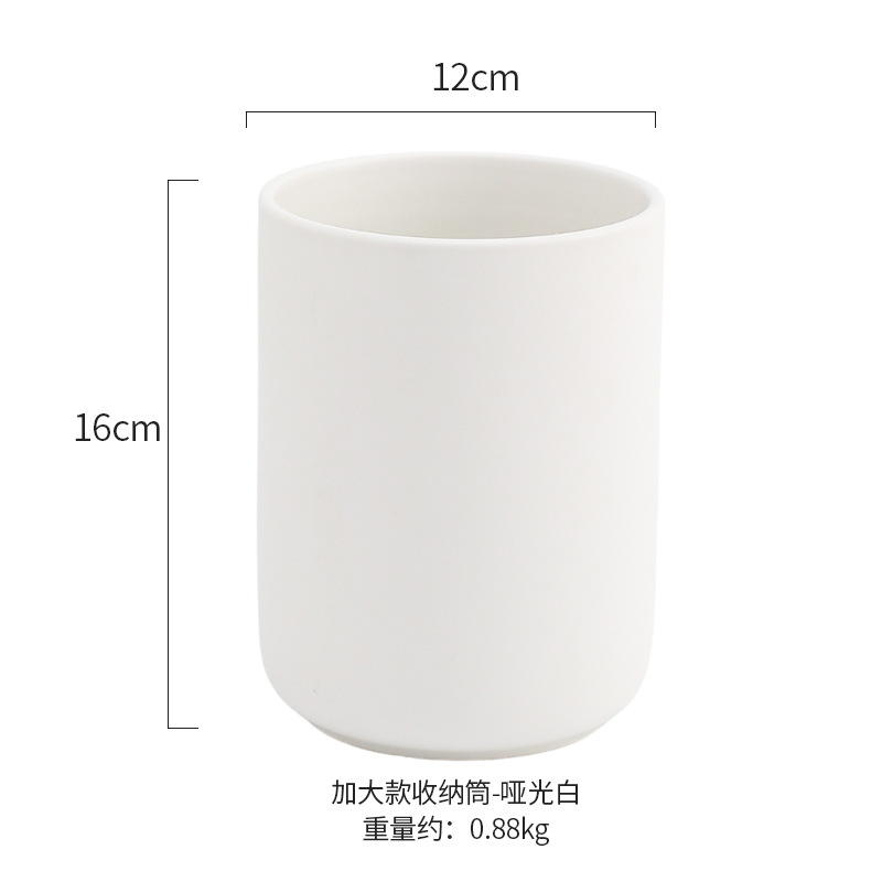 Tubo de almacenamiento grande 12x16cm-blanco mate