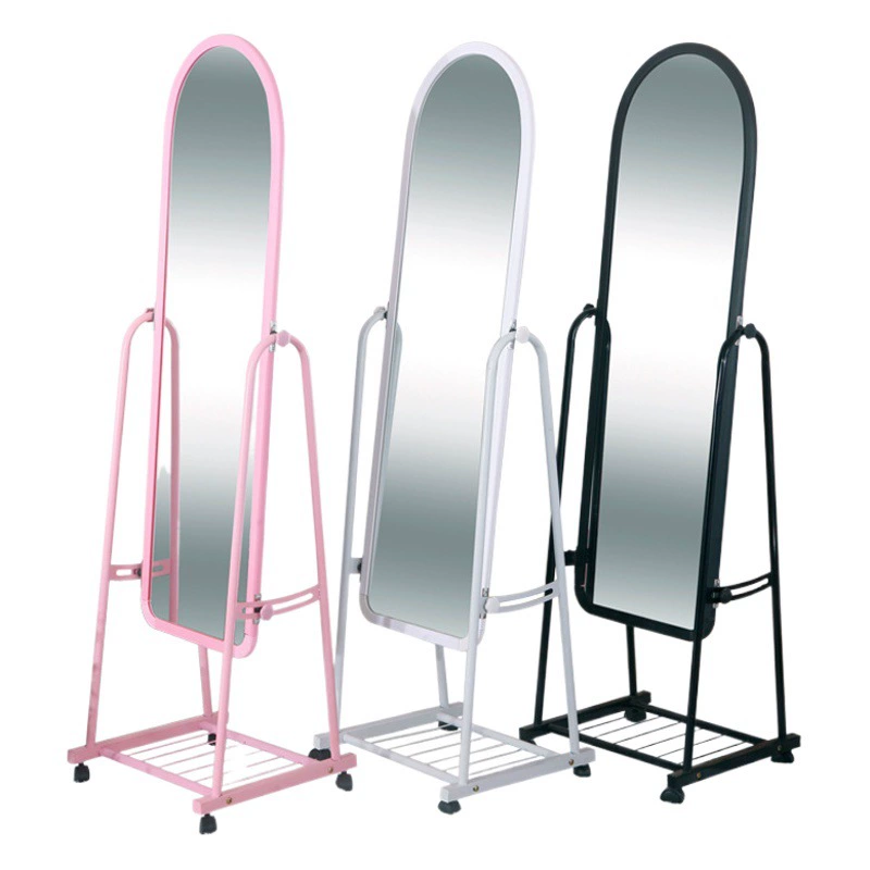 Напольная подставка для интернет-знаменитостей, туалетное зеркало, Бытовая Одежда, зеркало в полный рост, простое металлическое мобильное настенное зеркало, оптовая продажа