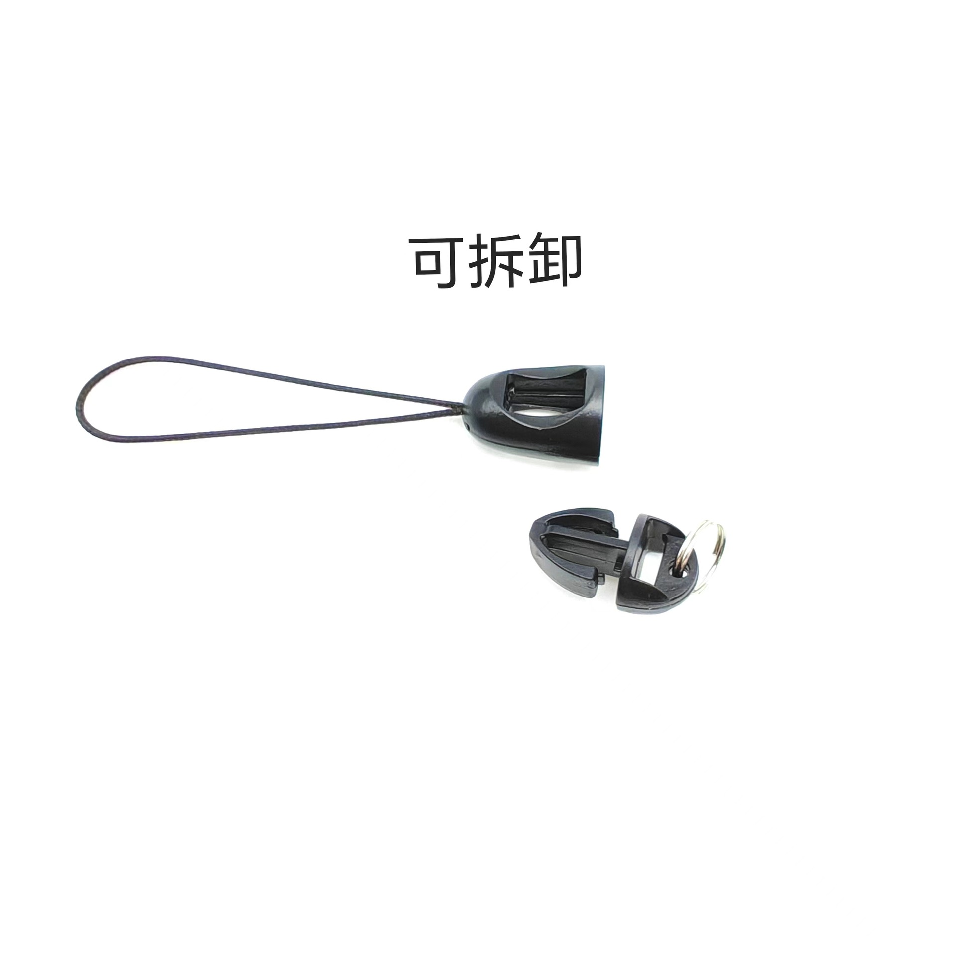 现货批发地雷扣带圈加绳头手机带手机挂绳扣塑料地雷扣现货供应