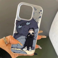 拽拽女孩適用蘋果15promax透明手機殼iPhone14/13個性8plus卡通11