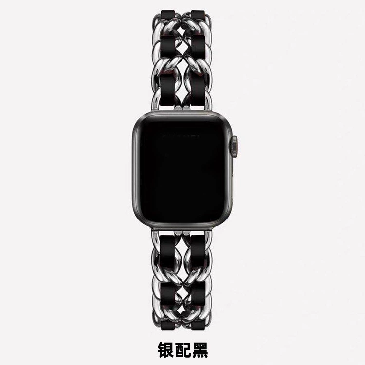 Apple, модные часы, ремешок из металла, цепочка, стиль Chanel