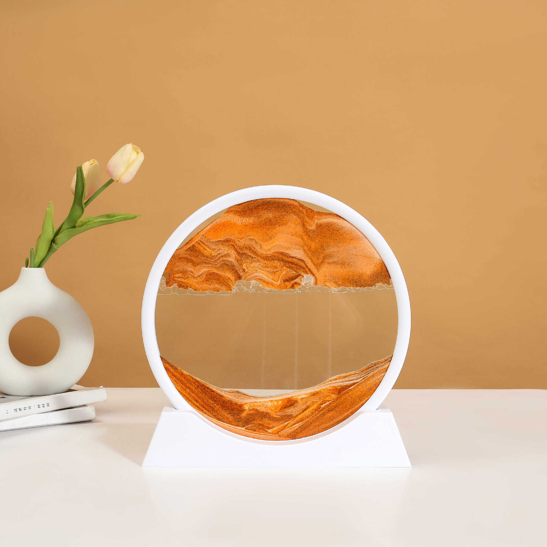 흰색 프레임-노란색