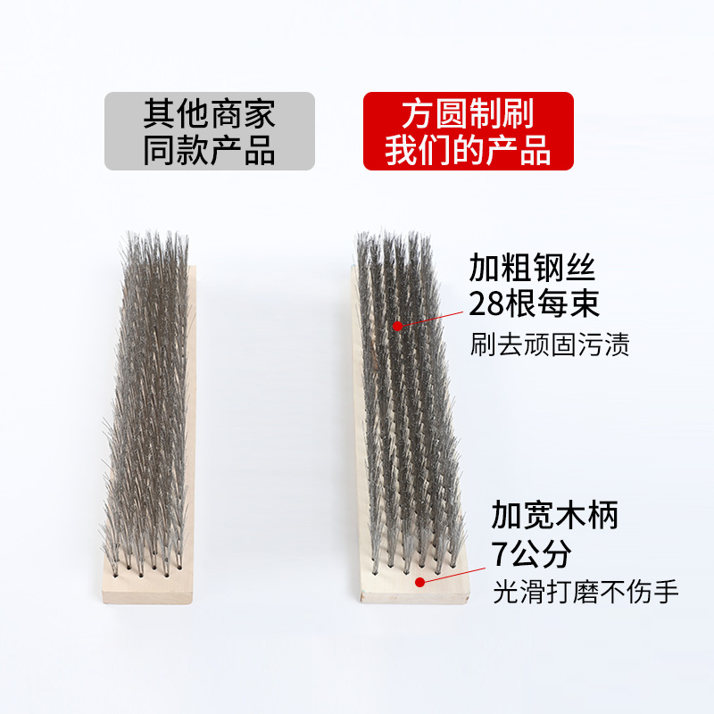 Cepillo de piso mango largo cerdas cepillo de acero inoxidable piso de cemento musgo jardín limpieza piso al aire libre lavado de alambre cepillo