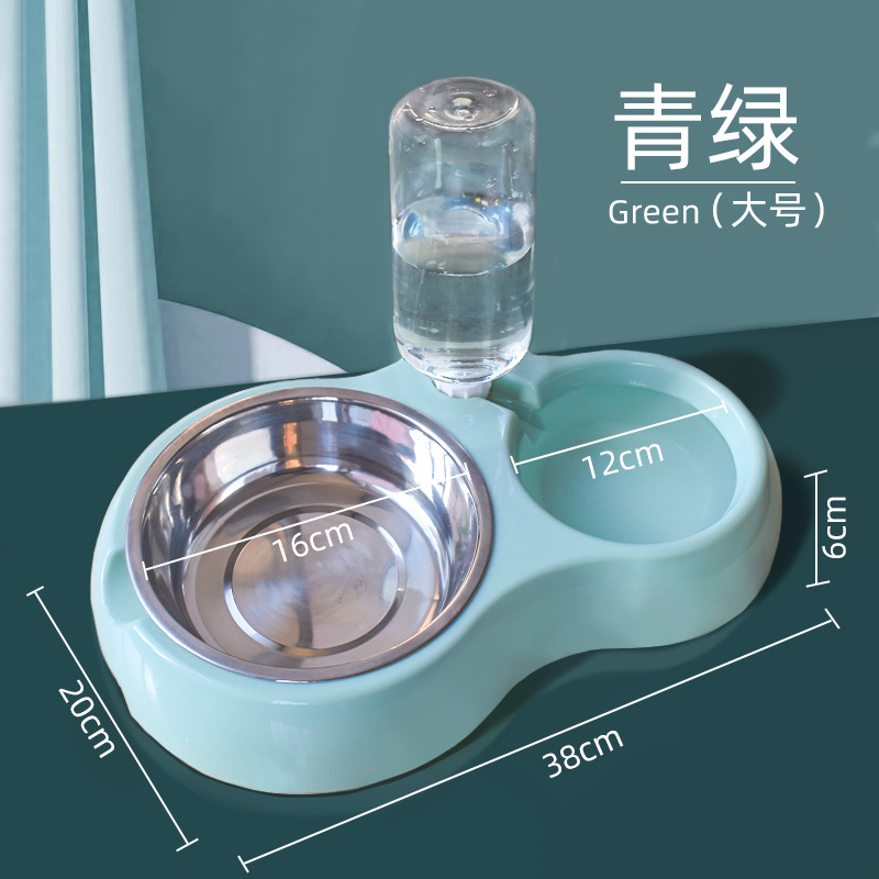 그린 대형 사이즈에는 물병 + 스테인리스 그릇이 함께 제공됩니다.