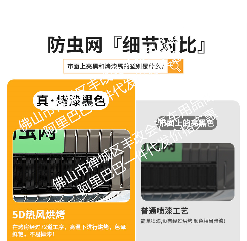 Suitable for Zeekr 009, integrated welded car anti-insect net, front grille special modification decorative strip accessories