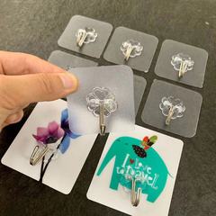 Strong transparent hook wholesale adhesive hook magic invisible nail-free adhesive manufacturer nail-free wall-mounted adhesive hanging load-bearing