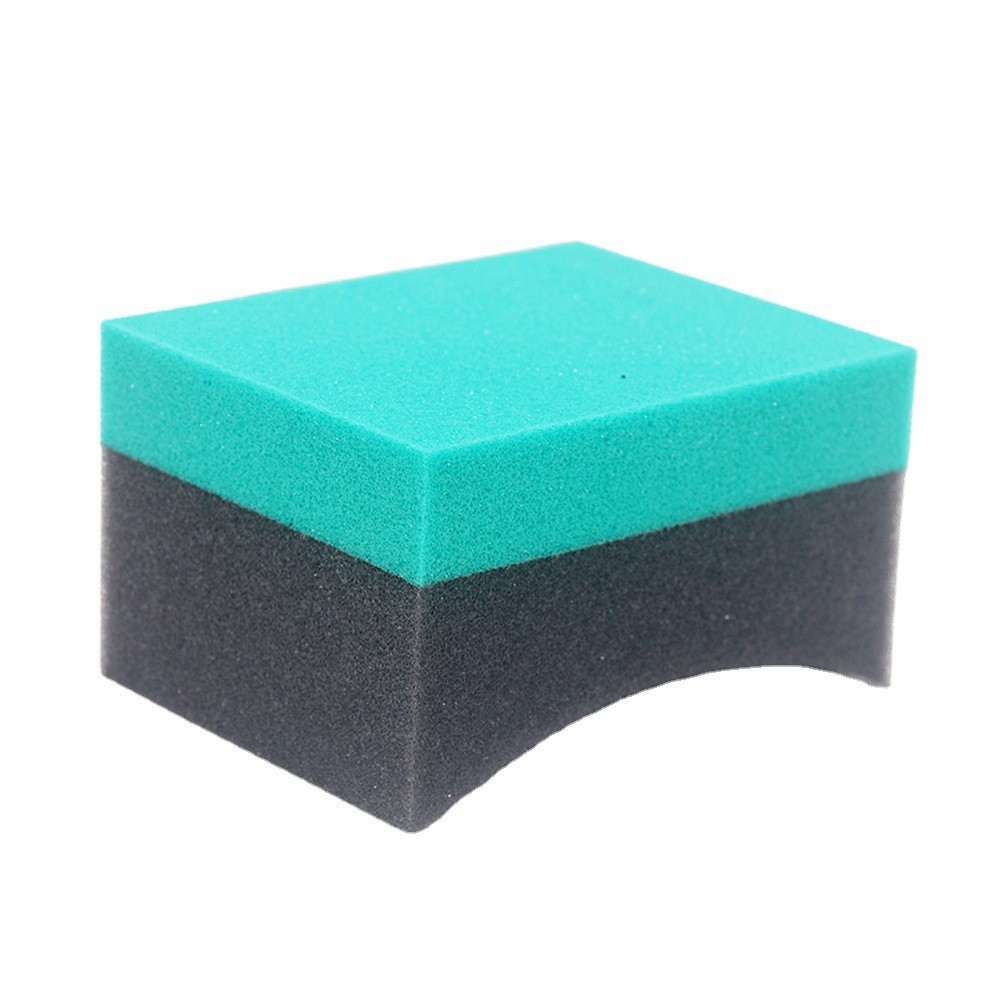 跨境桥型汽车清洁海绵 轮胎打蜡海绵 汽车美容海绵垫 抛光海绵