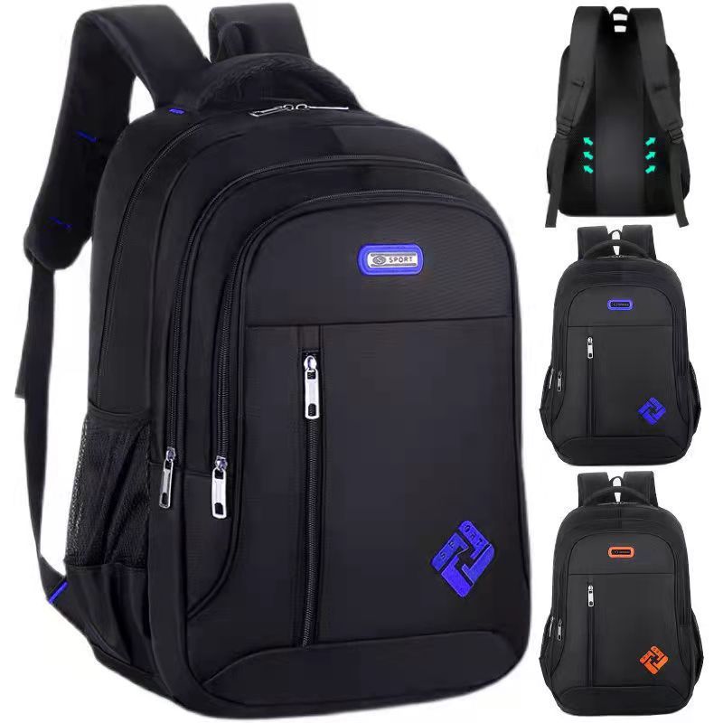 Factory Direct Sales Korean Style Men's Student Schoolbag Large Capacity Junior High School and High School Backpack Trendy Business Computer Bag Factory Direct Sales Korean Style Men's Student Schoolbag Large Capacity Junior High School and High School Backpack Trendy Business Computer Bag