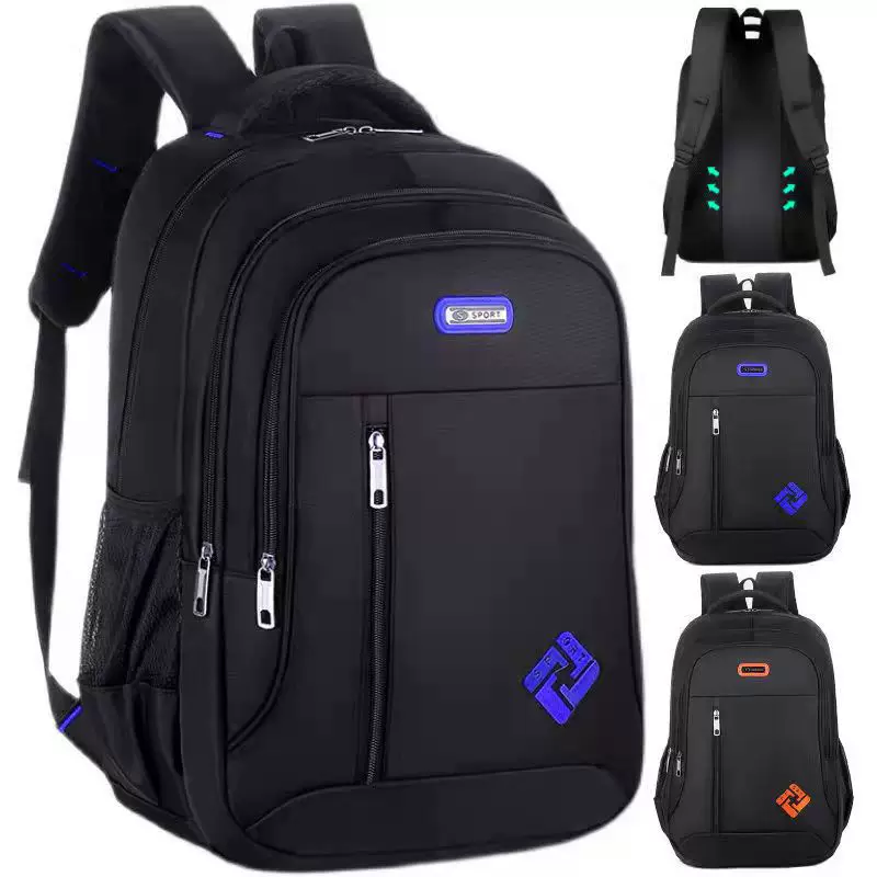Capacious School Backpack, Korean Style, Laptop Compartment, USB Strap, Multiple Colors