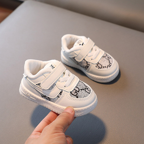 Autumn new boys' toddler shoes, baby soft-soled baby shoes, girls' low-cut sneakers, children's leather shoes