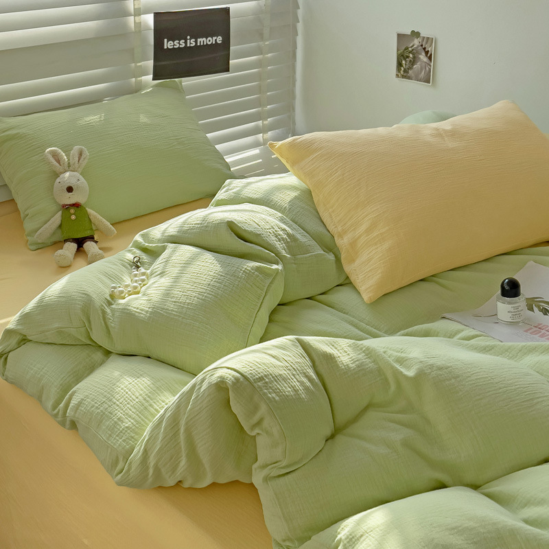 아보카도 옐로우 [매우 부드럽고 피부 친화적이며 알몸으로 자도 좋음]