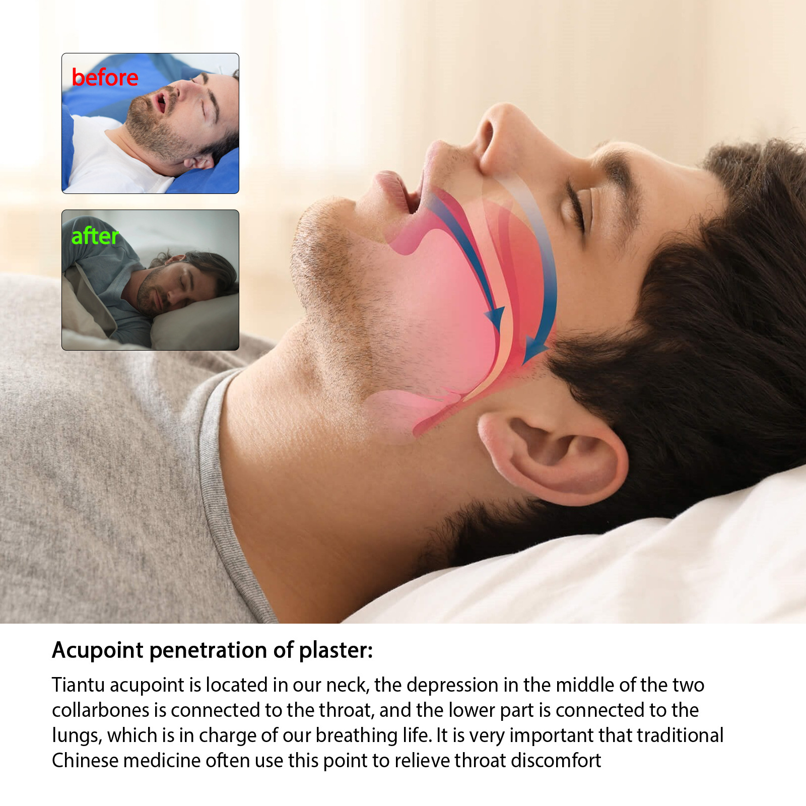 South Moon Anti-Snoring Patch, Sleep Ventilation Nasal Patch, Anti-Snoring and Sleep Talking, Stop and Improve Sleep Care Patch_voghion.com