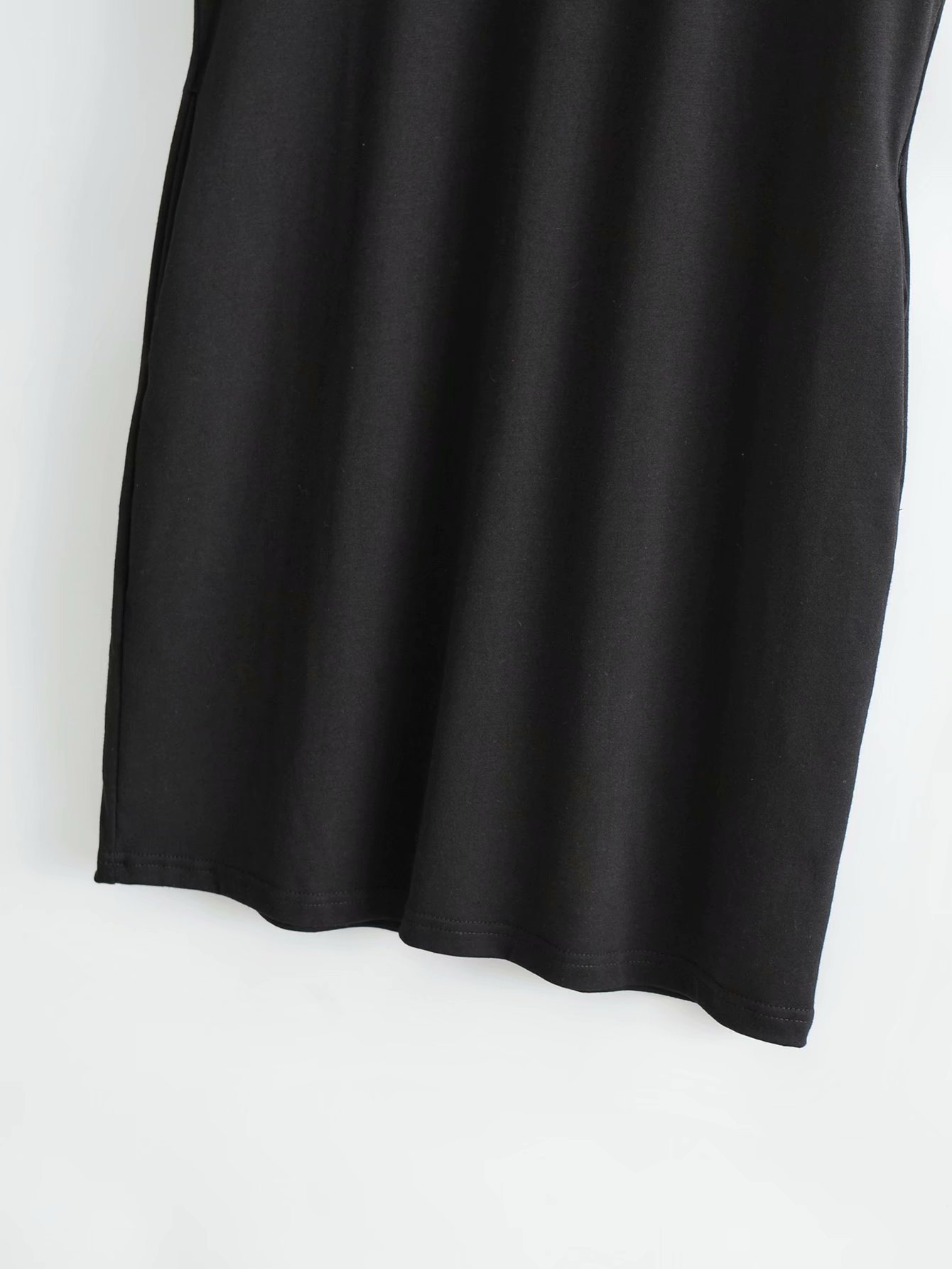 fashion solid color sleeveless shoulder pad dress  NSAM42062
