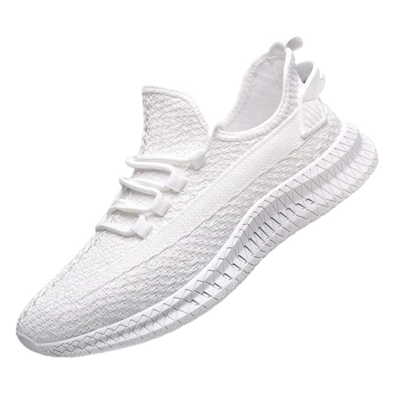 Cross-Border zapatos casuales de los hombres zapatos de moda de los hombres zapatillas de deporte de los hombres volando tejido transpirable zapatos de tela de malla de fábrica al por mayor