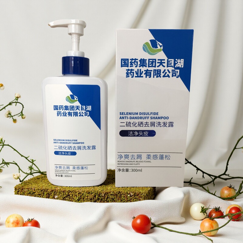 国药集团天目湖二硫化硒去屑止痒洗发露洁净头皮头发蓬松洗发水|undefined