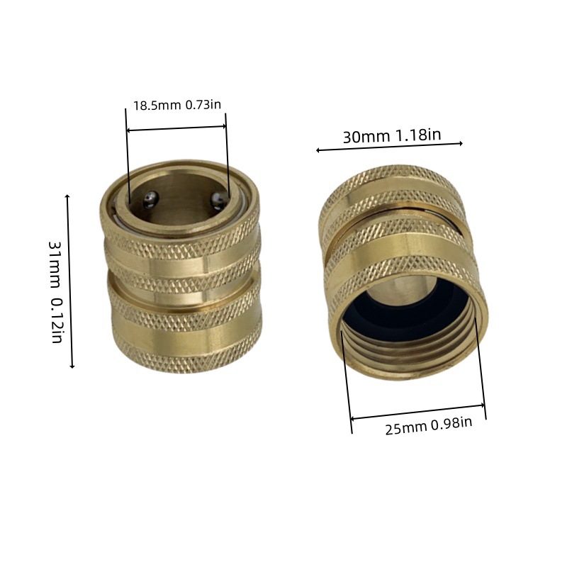 High-Pressure Washer Accessories 3/8 Quick Connector Kit M22 Connection Water Gun Hose Adapter Cross-Border Hot-Selling Car Wash Machine