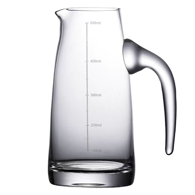 Transparent glass wine dispenser