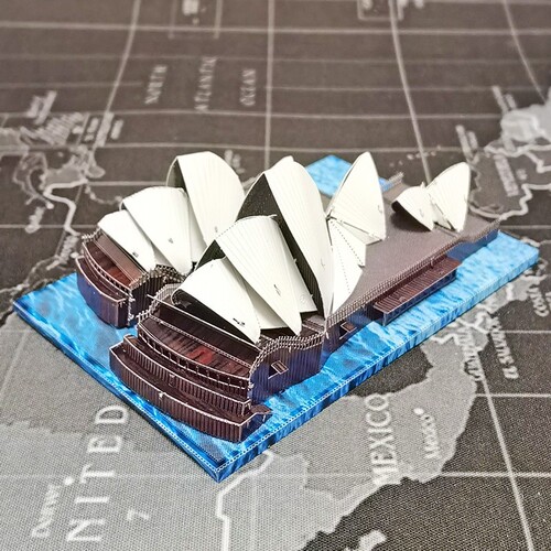Steel Golem Wholesale Europe and Oceania Architecture Love Iron Art Metal Puzzle 3D Three-dimensional Handmade DIY Assembly