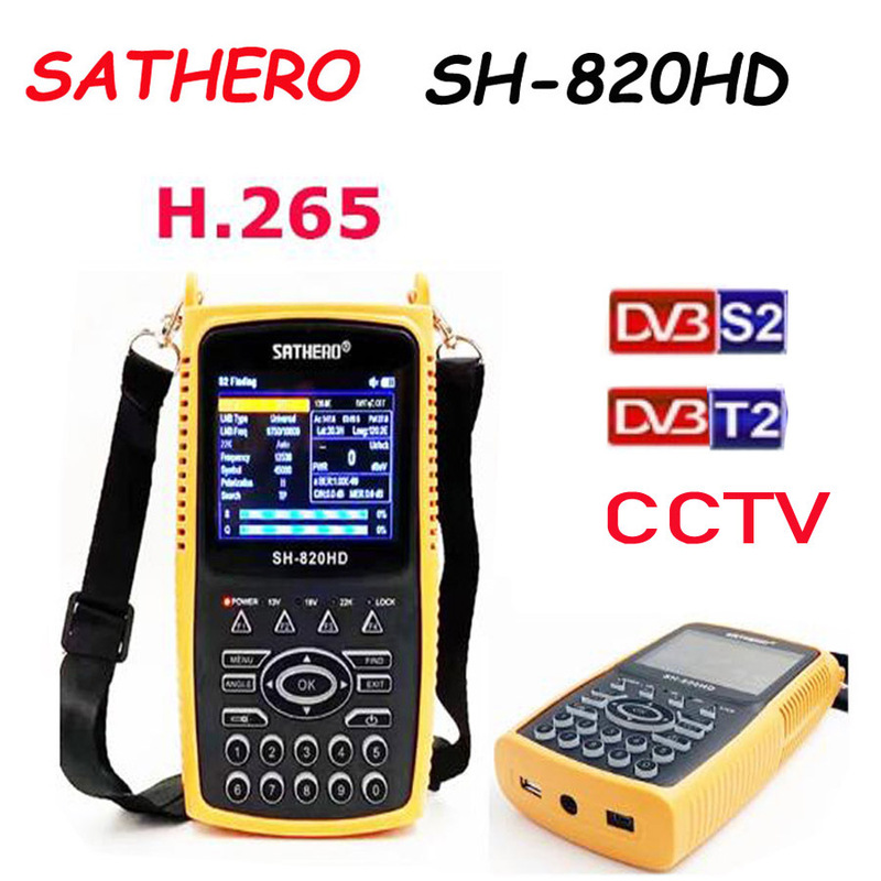 Sathero SH-820HD DVB-S2 DVB-T/T2 CCTV Combo H.265 HD star finder