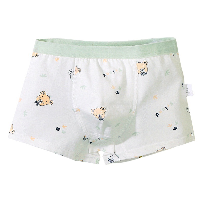 Children's Underwear Pure Cotton Type a Cotton Boys' Underwear Cartoon Boxer Briefs All-Cotton for Older Children and Toddlers Wholesale